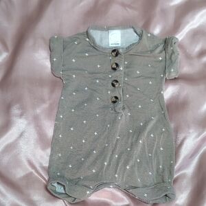 Lou Lou & Company Brown Bodysuit with White Accents